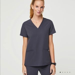 FIGS Casma Scrub Top XS - Moss